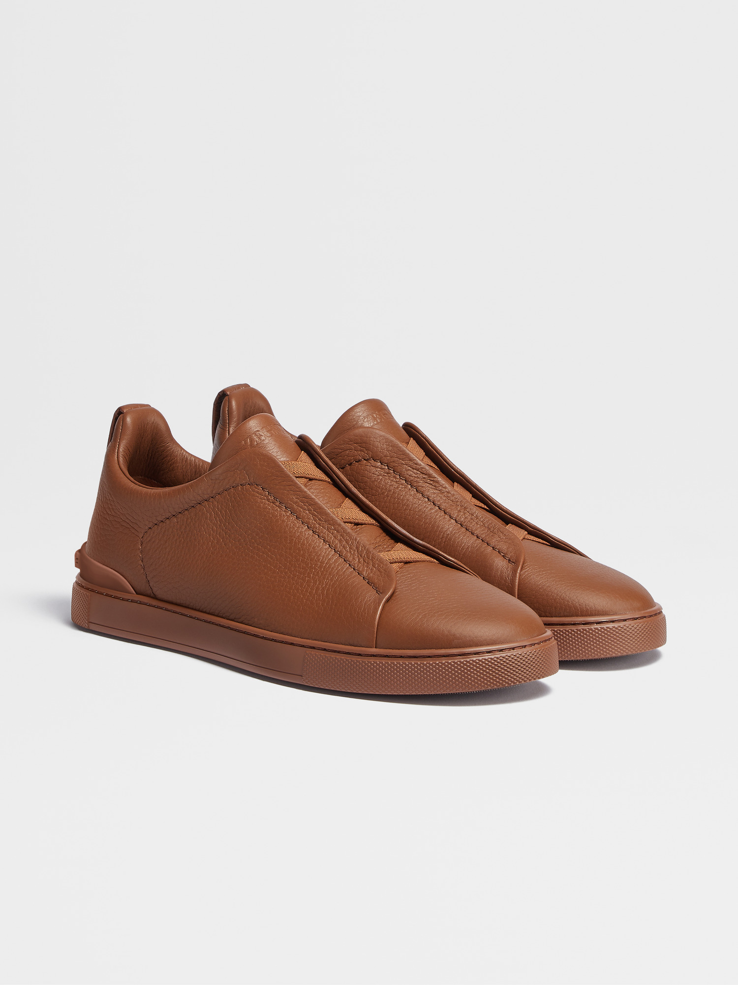 Zegna Triple Stitch Deerskin Sneaker 2