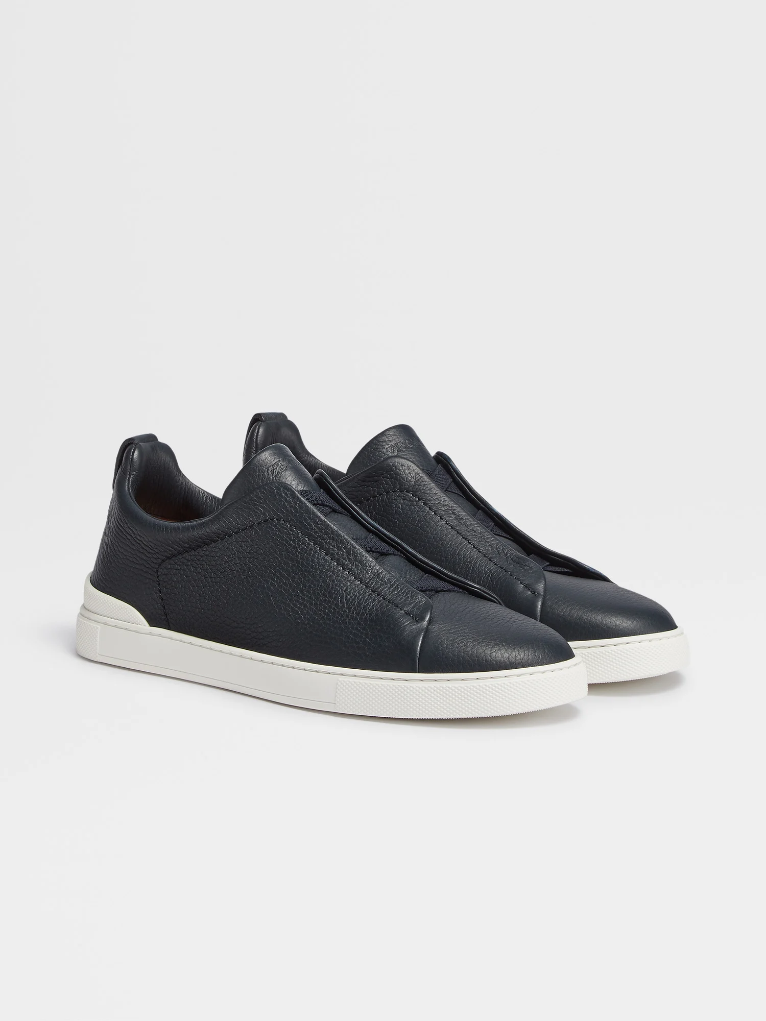 Zegna Triple Stitch Deerskin Sneaker 5
