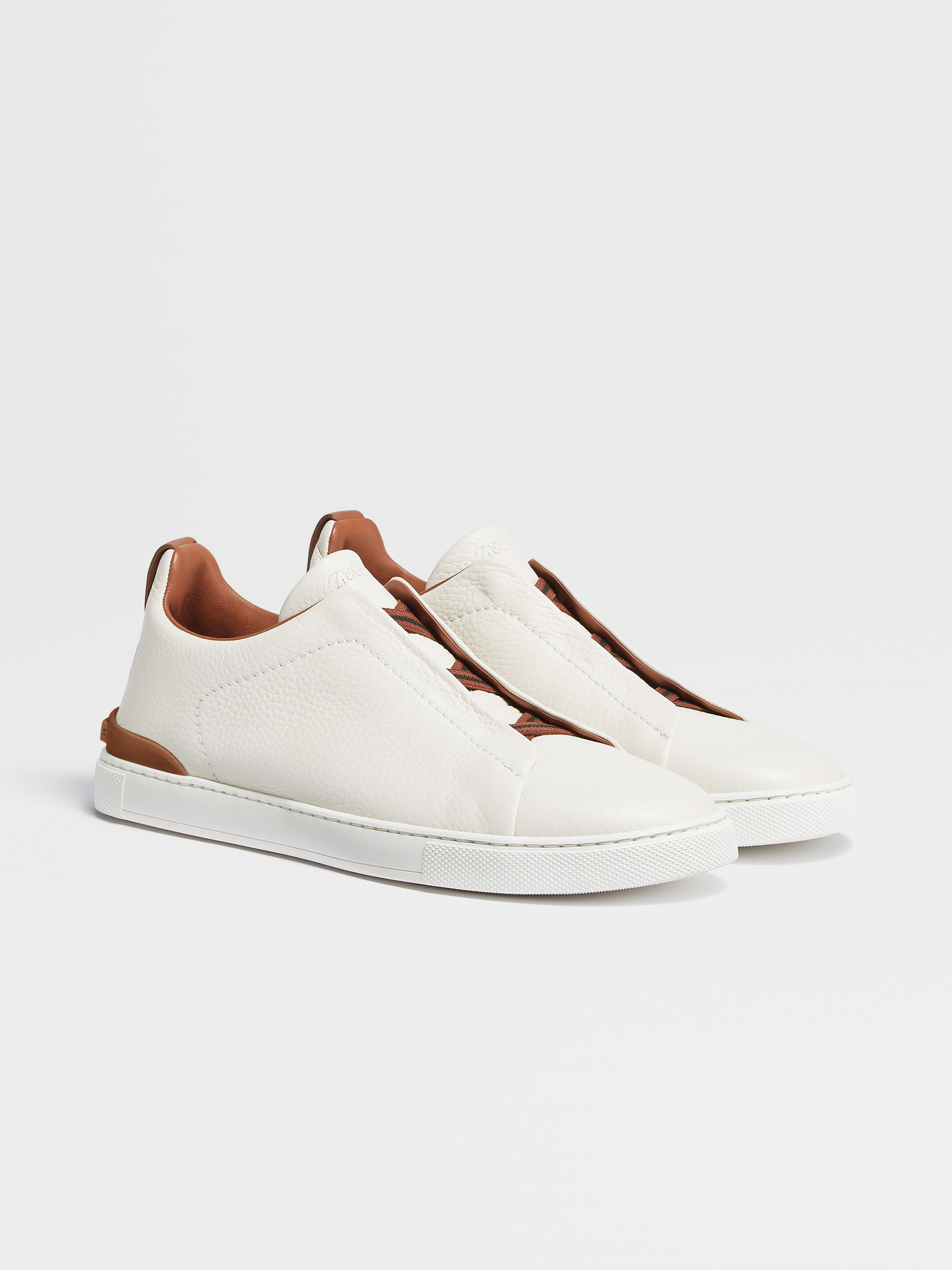 Zegna Triple Stitch Deerskin Sneaker 4
