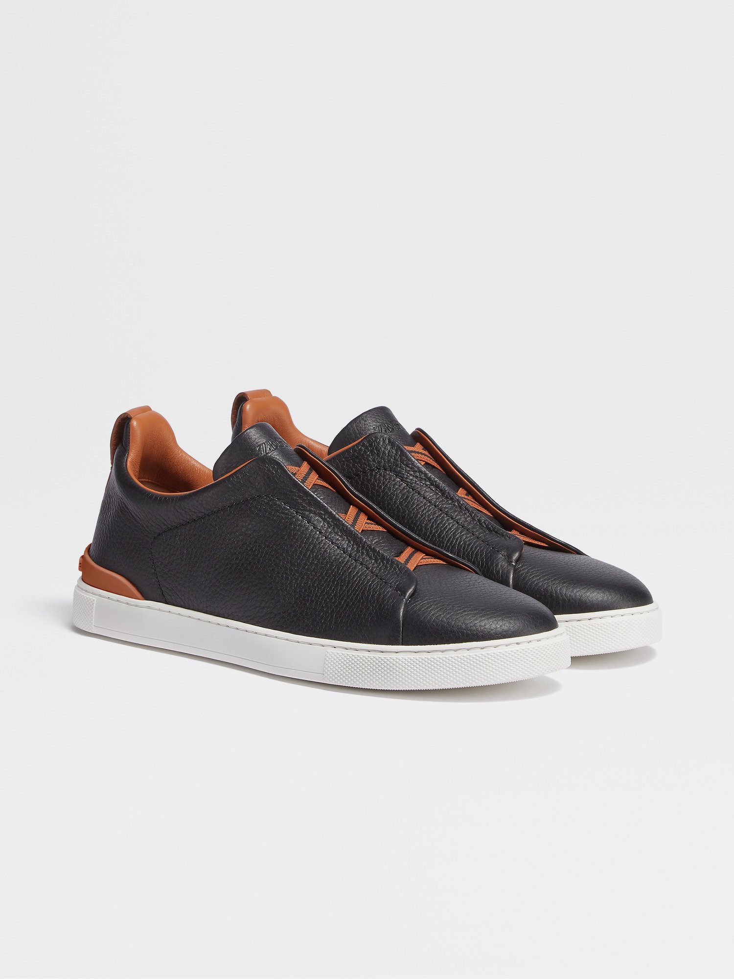 Zegna Triple Stitch Deerskin Sneaker