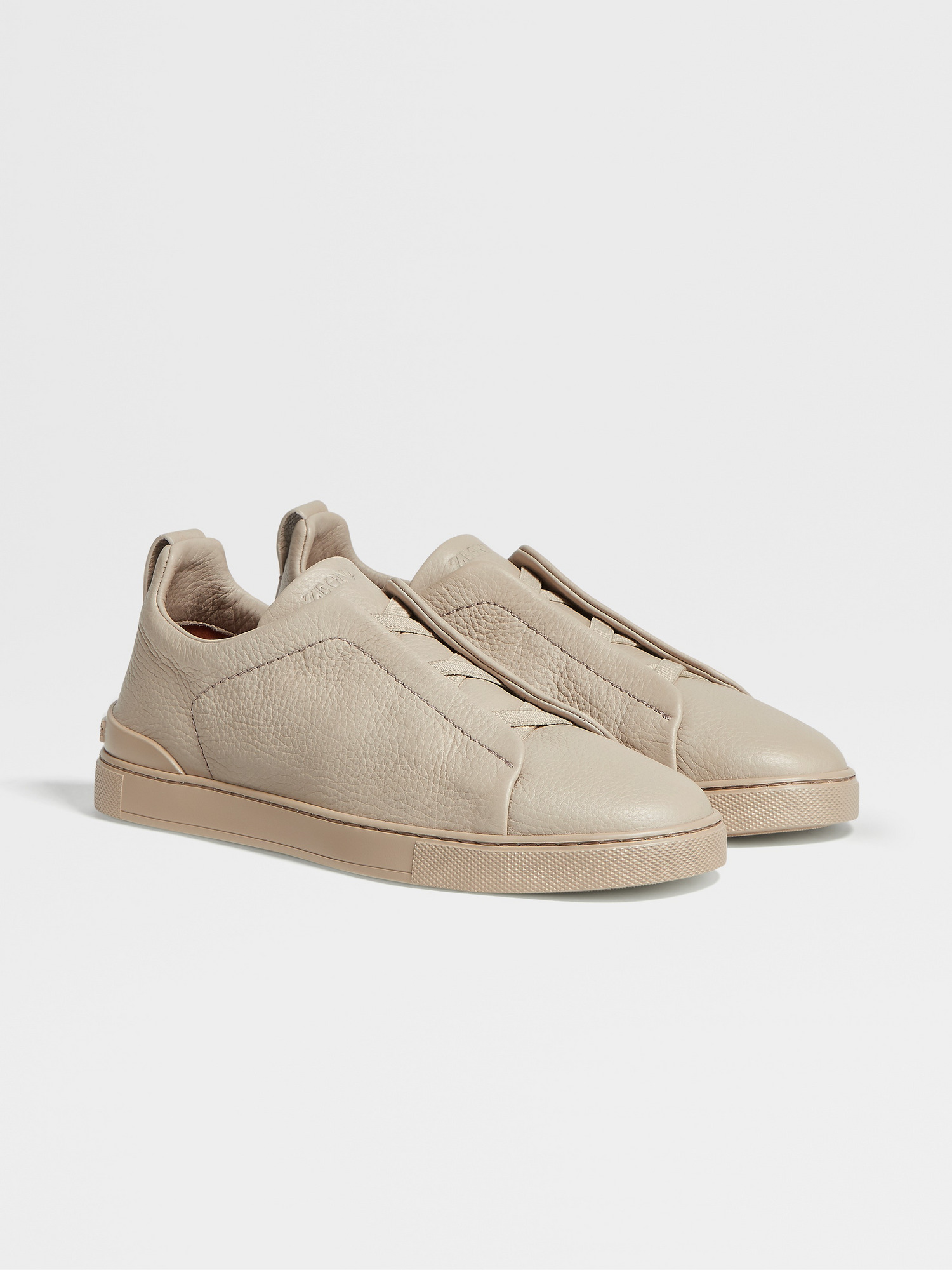 Zegna Triple Stitch Deerskin Sneaker 3