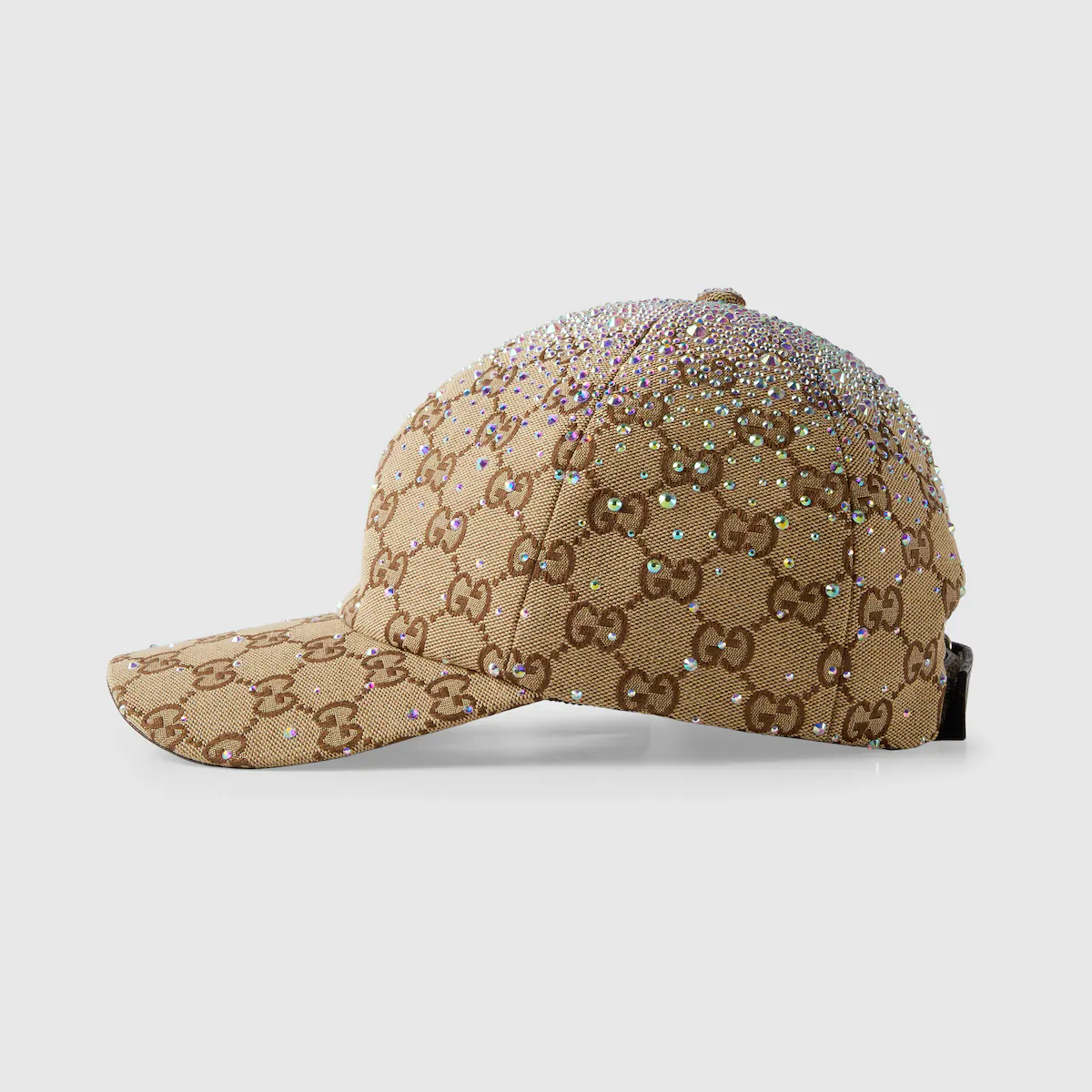 GG canvas baseball hat with crystals 3