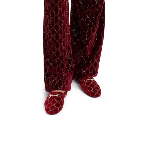 Women's GG crystal mule with Horsebit 2