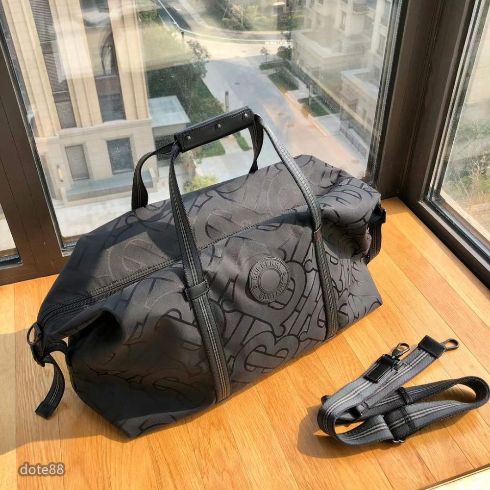 Burberry Monogram Recycled Polyester Jacquard Holdall 2