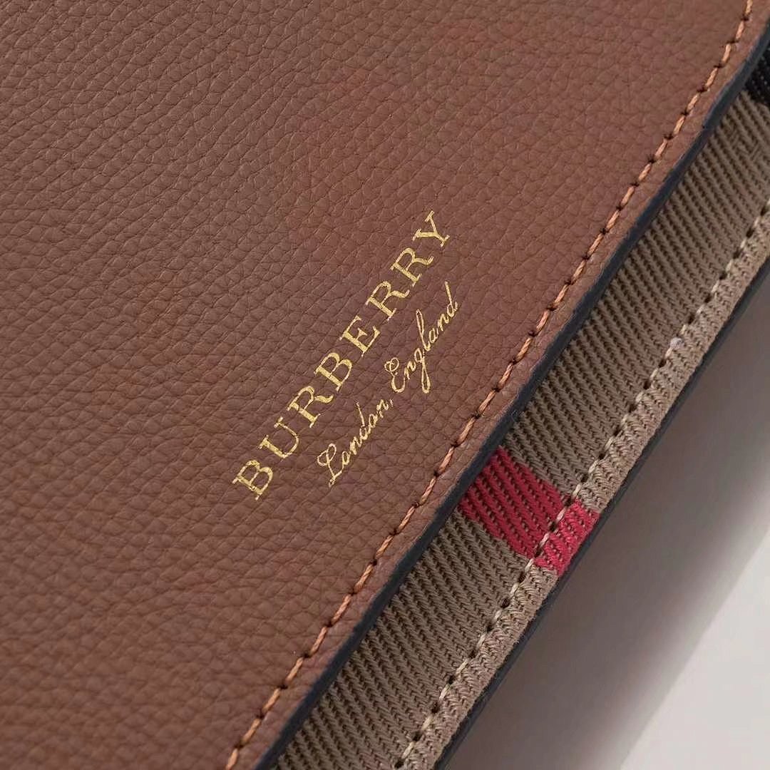 Burberry Hampshire Check Flap Crossbody Bag 5