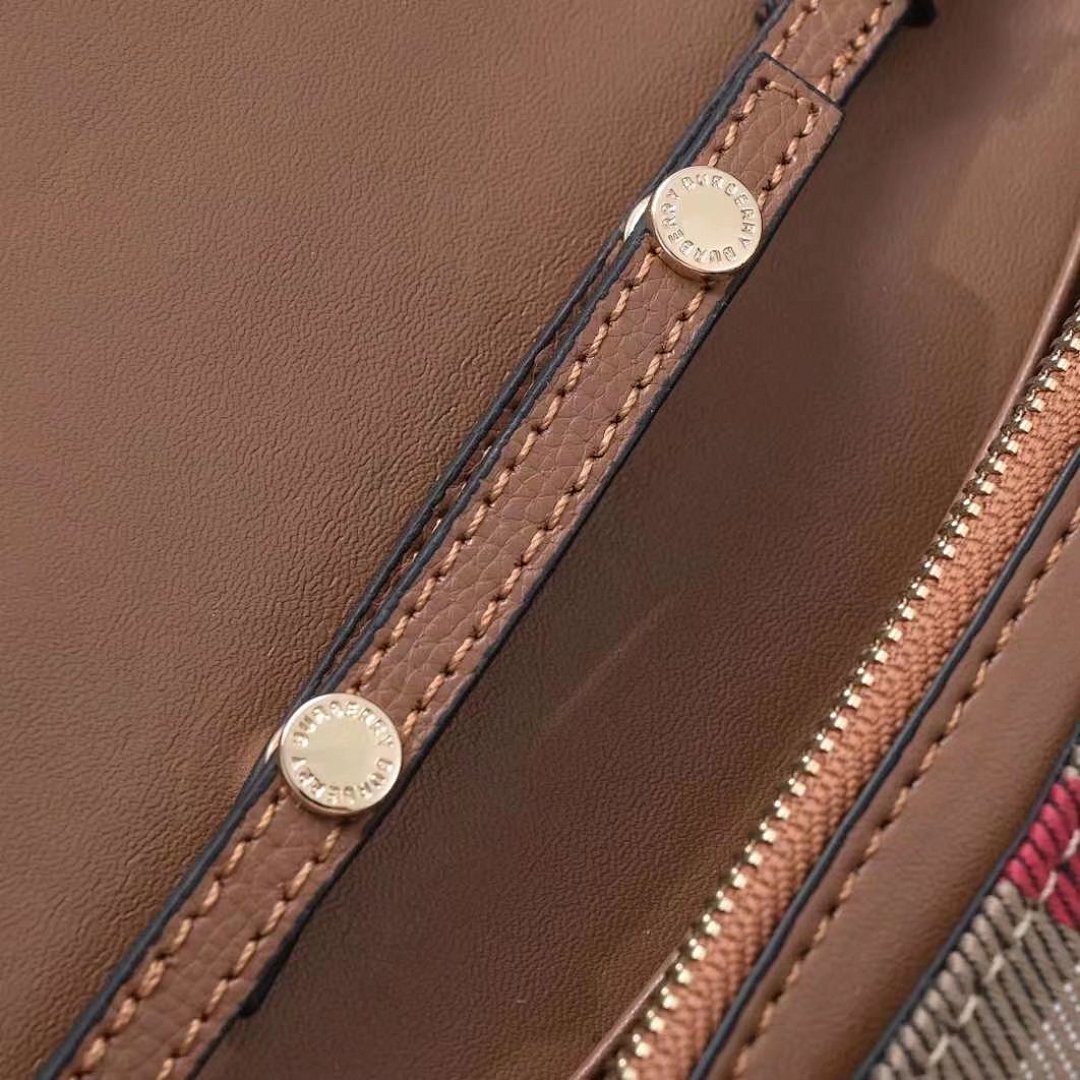 Burberry Hampshire Check Flap Crossbody Bag 8