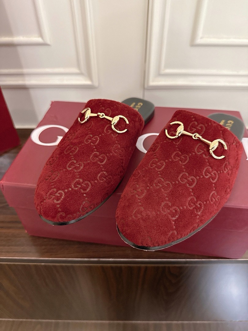 Women's GG crystal mule with Horsebit 4