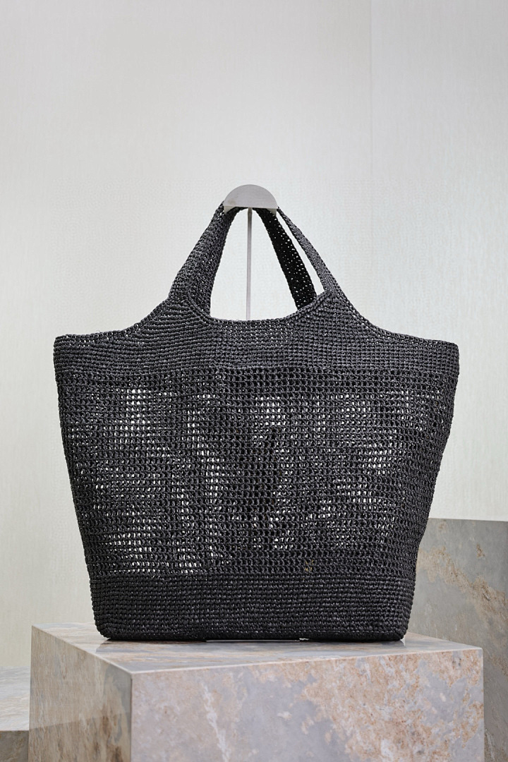 YSL Bolsa Icare em Rafia  3